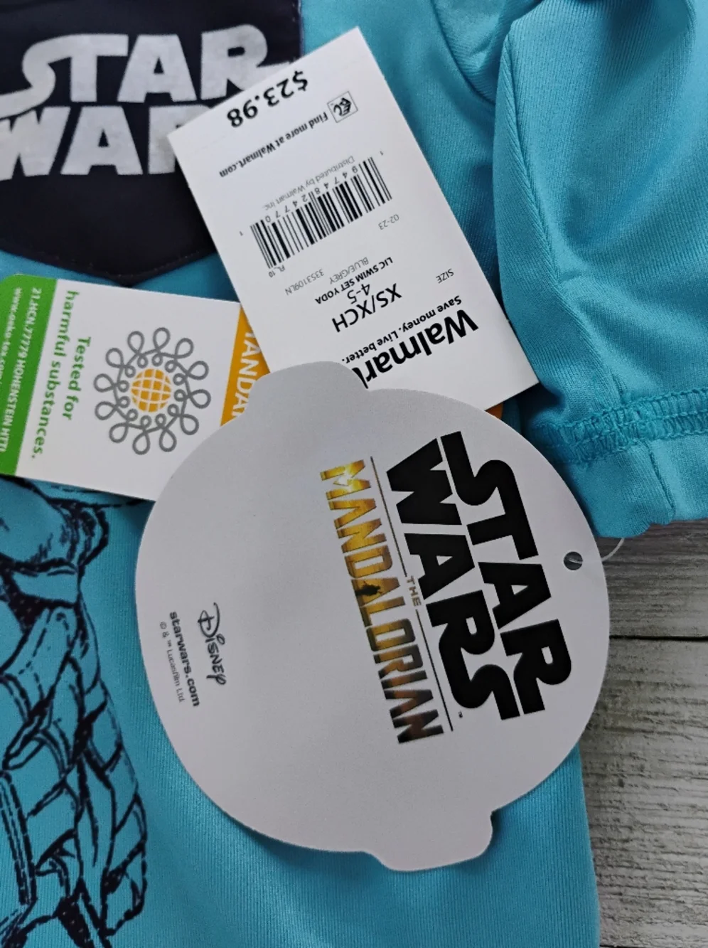 Star Wars Swim Set KIDS XS/Small Size 4 - 5 NEW WITH TAGS & Free Swim Goggles